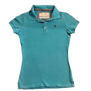 Abercrombie & Fitch Women’s Collared Shirt Size Small - Turquoise